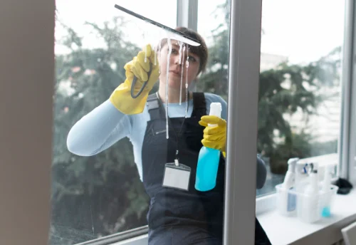 Nettoyage de vitres intérieures et extérieures à Quinssaines